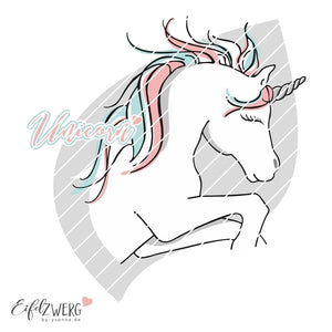 Applikationsvorlage - "Unicorn" - Eifelzwerg - By.ysonne