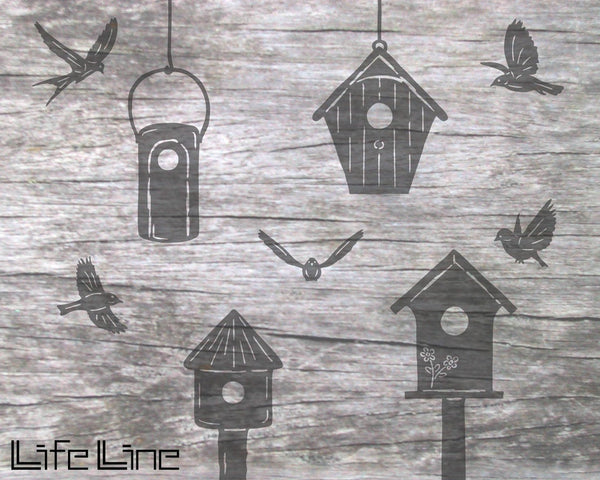Plotterdatei - "Vogelhäuschen" - LifeLine Gestaltung