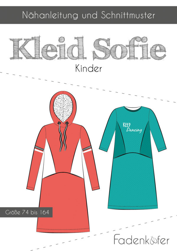 Papierschnittmuster - "Sofie Kinder Kleid" - Fadenkäfer