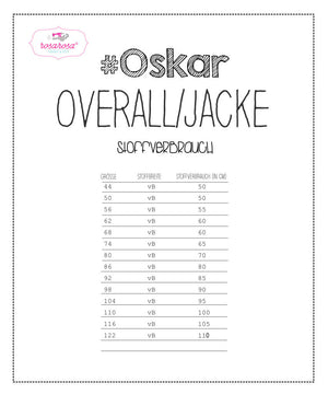 Schnittmuster - "#Oskar 44-122" - Overall/Jacke - Rosarosa
