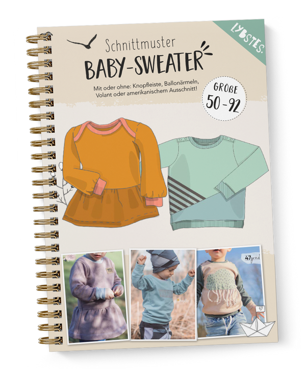 eBook - "Baby-Sweater" - Gr. 50 - 92 - Lybstes