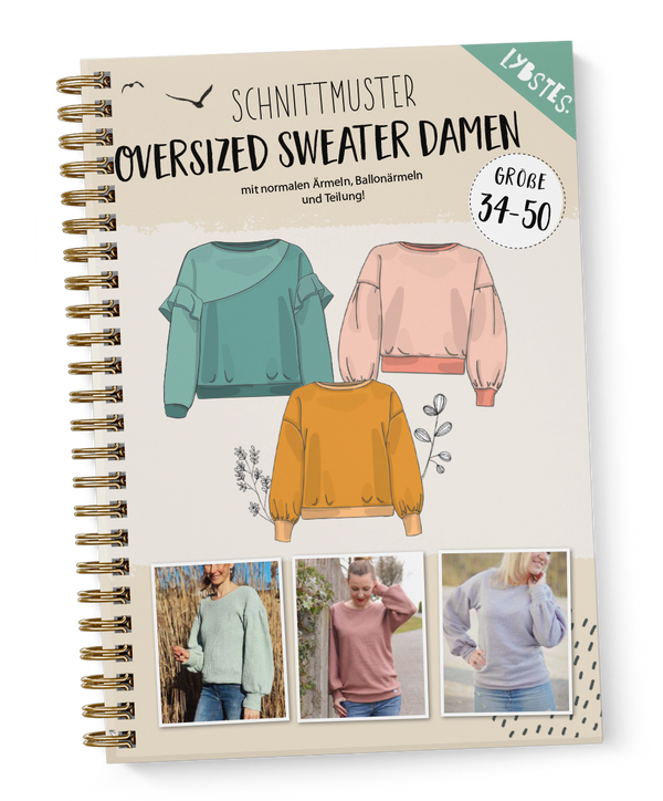 eBook - "Oversized Sweater Damen" - Gr. 34 - 50 - Lybstes