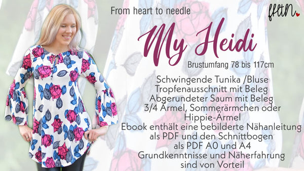 eBook - "Heidi" - Tunika - From Heart to Needle