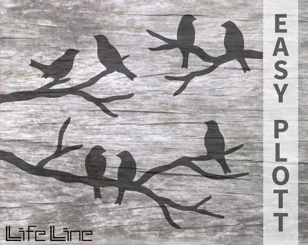 Plotterdatei - "Vögel" - LifeLine Gestaltung