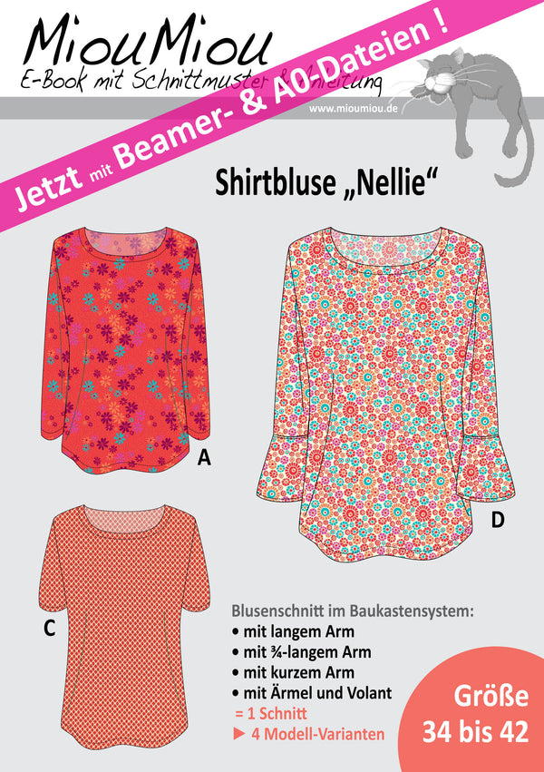 eBook - "Nellie" - Shirt/Bluse - Miou Miou Schnittmuster