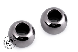 Hoodie - Perlen - "Metall" - Kunststoff- 15 mm (4er-Set)