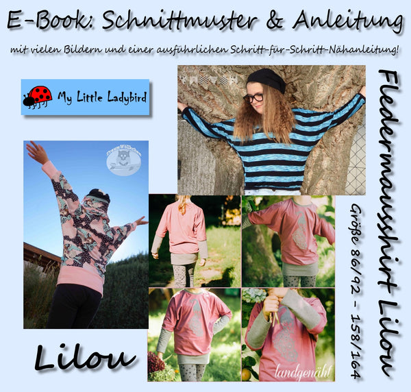 eBook - "Lilou" - Fledermausshirt - My little Ladybird - Glückpunkt