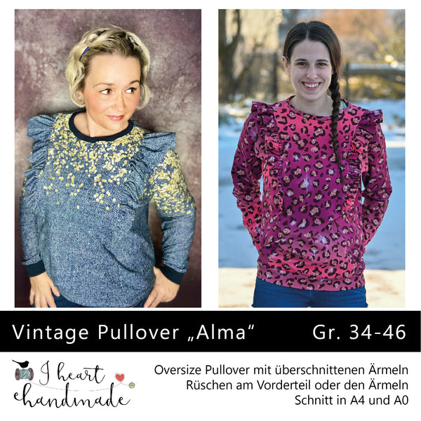 eBook - "Alma" - Vintage Pullover - I heart Handmade