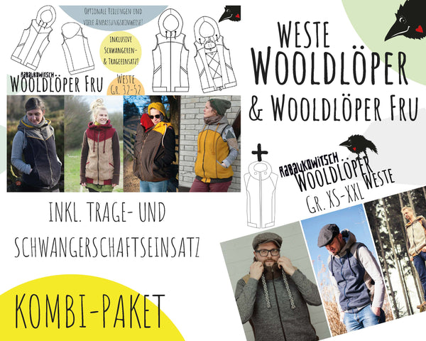 Kombi-eBook - "Wooldlöper & Wooldlöper Fru" - Weste - Rabaukowitsch