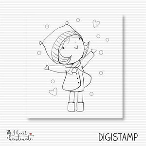 DigiStamp - "Carla (Winterkinder)" - I heart Handmade