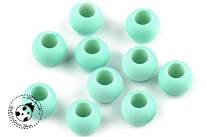 Perlen-Set "Happy" in verschiedenen Farbstellungen.  Das Set besteht aus 4 Perlen aus Kunststoff mit großem Durchzug.  Passend für alle Kordeln mit einer Breite von ca. 5,5 mm. Allerdings geht auch die Kordel "Hanni"  Perlen eignen sich wunderbar als Endstücke an Kordeln, Verzierungen, oder auch als Schmuckperlen etc.  - Nähen/Basteln - Glückpunkt