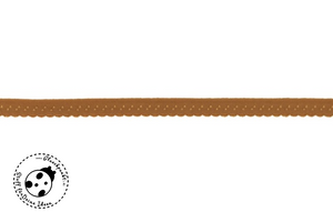 BH-Trägerband "Chloé". Das klassische Trägerband hat eine wunderschön glänzende Oberfläche und eine hautfreundlich angeraute Unterseite. Dieses wunderschöne elastische Einfassband ist leicht glänzend, zum Einfassen der Stoffkanten von elastischen Stoffen, Es lässt sich wie eine Art Schrägband zusammenfalten und vernähen bzw. umsäumen. elastisches Einfassband - Schrägband - Falzummiband - Glückpunkt