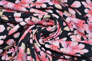 Digitaldruck-Jersey - "Cherry Blossom" - Blumen