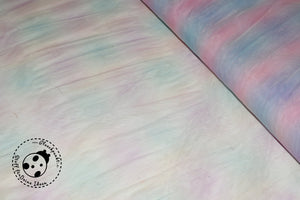 Soft-Tüll "Rainbow Ballerina". Wunderschönes Regenbogen-Dessin mit Farbverlauf in verschiedenen Farbstellungen. Leichte, ganz weiche Tüll-Qualität - daher auch häufig Brauttüll genannt. Tüll - Softtüll, Braut-Tüll oder auch Schleiertüll eignet sich besonders gut für die Herstellung von Petticoats, Faschingskostümen, Deko etc. und ist besonders weich, so dass auch empfindliche Haut nicht belastet wird. Nähen für Kinder/Damen/Frauen - Tüllrock - Glückpunkt