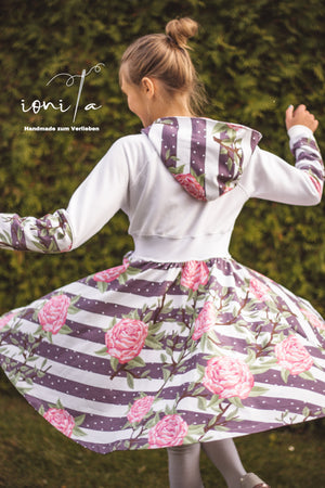 eBook - "lovely hoodie dress 104-158 inkl. A0- & Beamer" - Kleid/Kapuzenkleid - LovelySewDesign