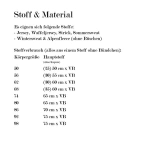 eBook - "lovely hoodie 50-98 inkl. A0- & Beamer" - Pullover - LovelySewDesign
