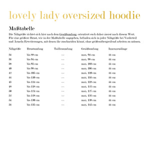 Bei diesem Angebot handelt es sich um das eBook "lovely lady oversized hoodie" von LovelySewDesign.l ovely lady oversized hoodie ist ein für das komplette Jahr geeigneter Pullover für Damen. Er kann als Hoodie, Sweater, Crop-Oberteil oder auch als Tunika und passend zur Jahreszeit aus unterschiedlichen Stoffen genäht werden. Das Schnittmuster des Hoodies ist in 12 Einzelgrößen erhältlich: 34, 36, 38, 40, 42, 44, 46, 48, 50, 52, 54 und 56 - Nähen - Damen/Frauen - Pullover/Hoody - Glückpunkt