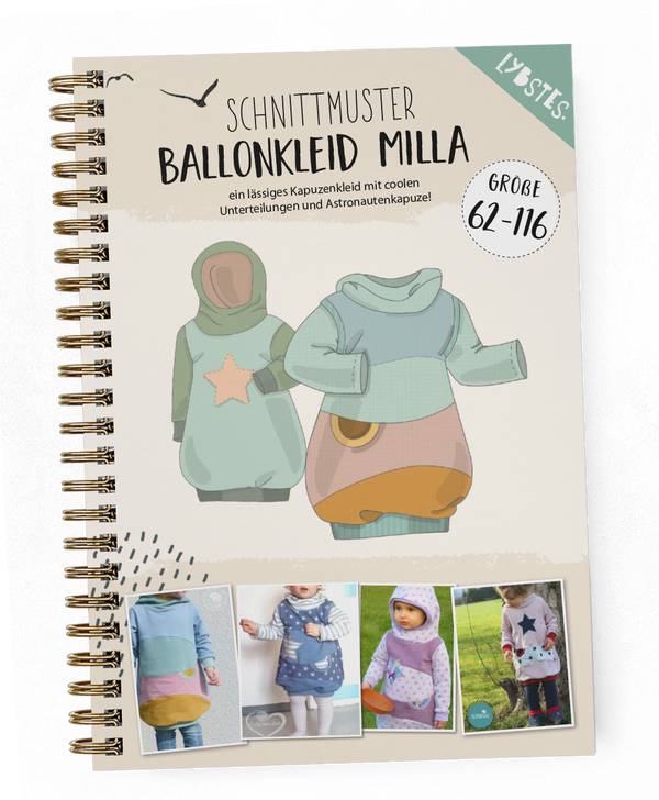 eBook - "Ballonkleid Milla + Kragenerweiterung" - Kleid - Lybstes