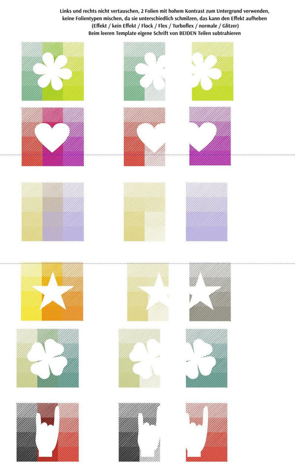 Plotterdatei - "12-Farben Symbole" -  Daddy2Design