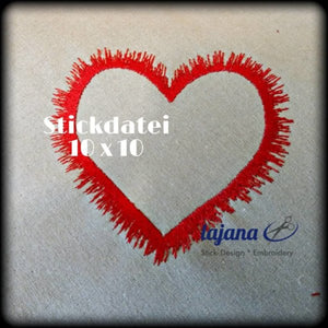 Stickdatei - "Herzen-Set 10x10" - Stixxie