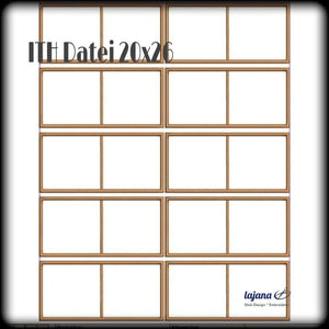 Stickdatei - "ITH Dominospiel 20x26" - Stixxie