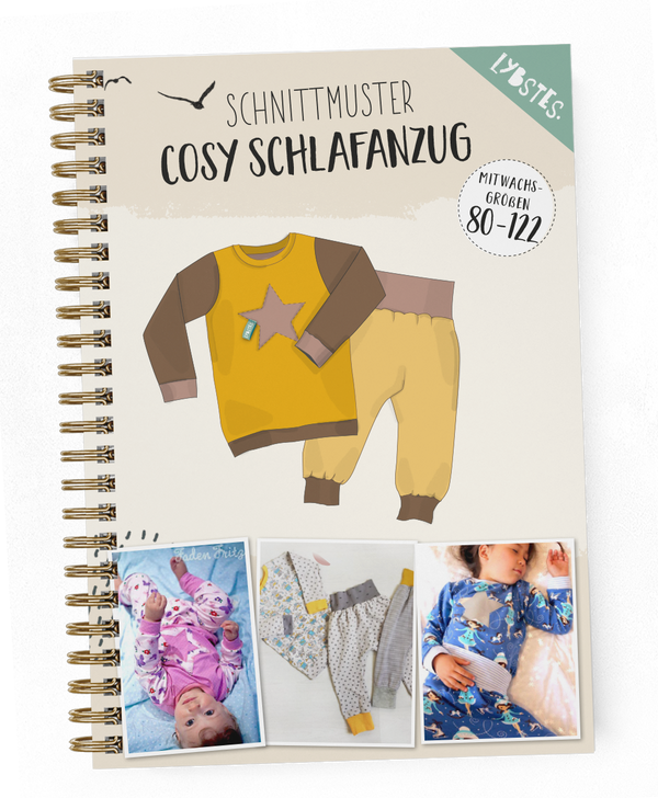 eBook - "Cosy Schlafanzug" - Gr. 80 - 122 - Lybstes