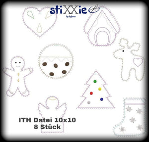 Stickdatei - "ITH 8-er Baumbehang- Set 10×10" - Stixxie