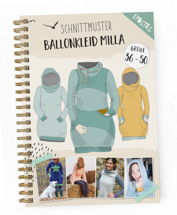 eBook - "Ballonkleid Milla Damen + Kragenerweiterung" - Kleid - Lybstes