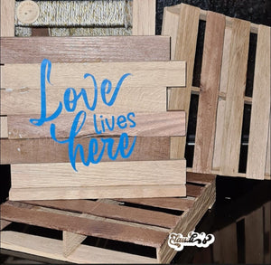Plotterdatei - "Love lives here" - B.Style