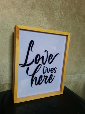 Plotterdatei - "Love lives here" - B.Style