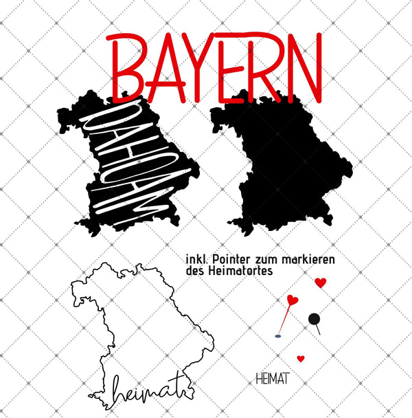 Plotterdatei - "Heimat - Bayern" -  Daddy2Design