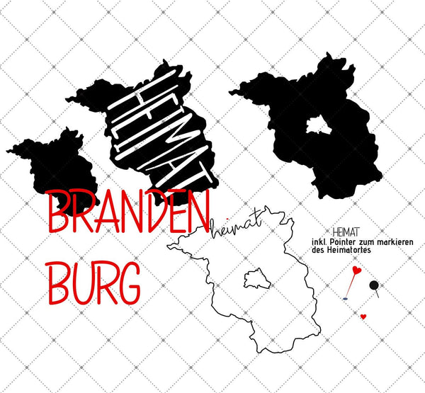 Plotterdatei - "Heimat - Brandenburg" -  Daddy2Design