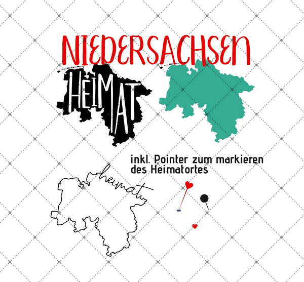 Plotterdatei - "Heimat - Niedersachsen" -  Daddy2Design