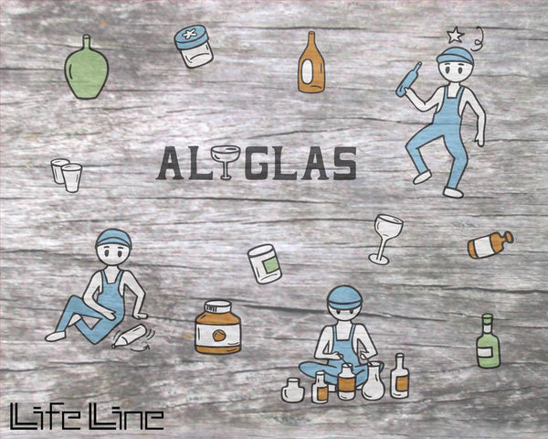 Plotterdatei - "Altglas" - LifeLine Gestaltung