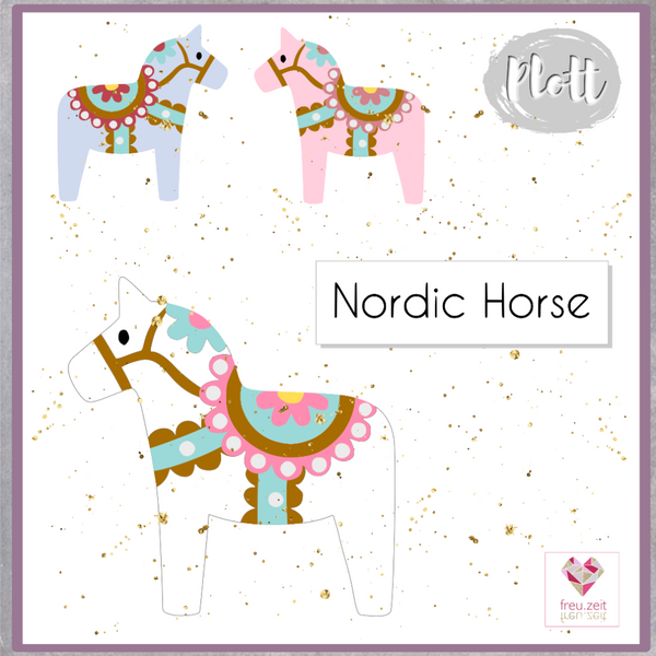 Plotterdatei - "Nordic Horse" - Freu.Zeit