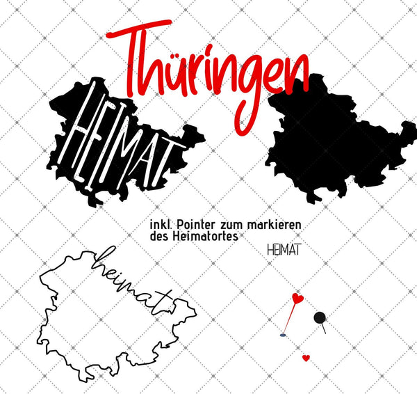 Plotterdatei - "Heimat - Thüringen" -  Daddy2Design