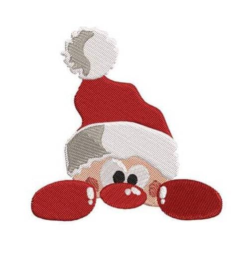 Stickdatei - "Weihnachtsmann mit Knollennase 10x10" - Stixxie