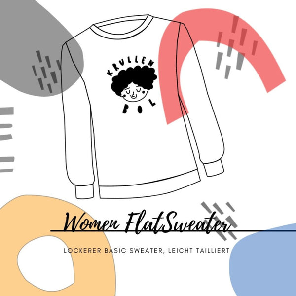 eBook - "Women Flat Sweater" - Krullenbol