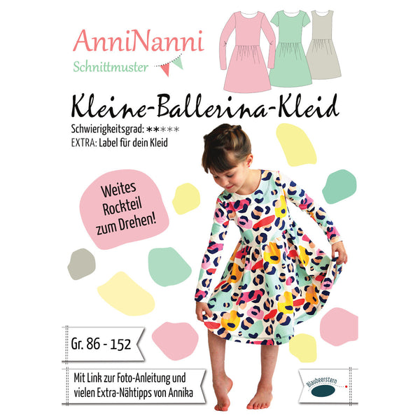 Papierschnittmuster - "Kleine Ballerina" Kleid - AnniNanni