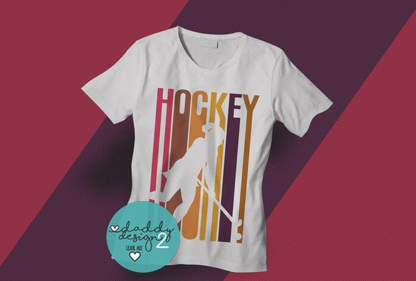 Plotterdatei - "Feldhockey Girl - lines" -  Daddy2Design