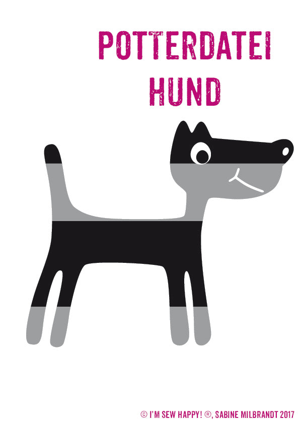 Plotterdatei - "Hund" - I'm sew happy