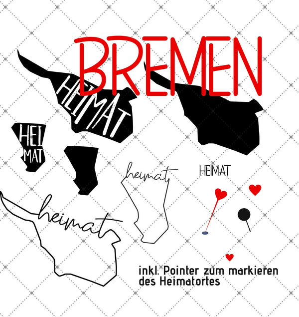 Plotterdatei - "Heimat - Bremen" -  Daddy2Design