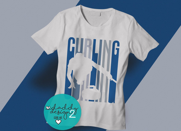 Plotterdatei - "Curling - lines Motiv 2" - Design - Daddy2Design