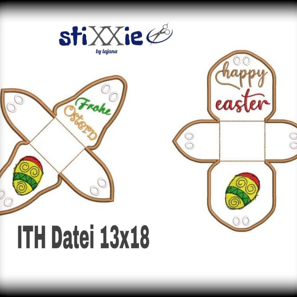 Stickdatei - "Happy Easter Gift 13x18" -  Stixxie