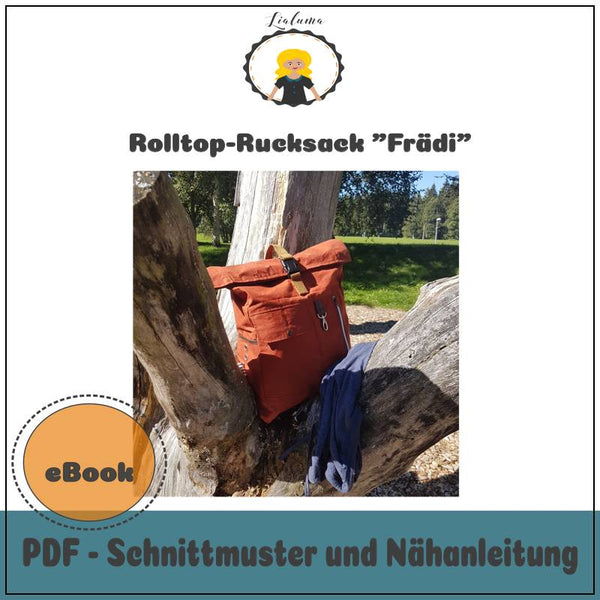 eBook - "Frädi" - Rolltop Rucksack -  Lialuma