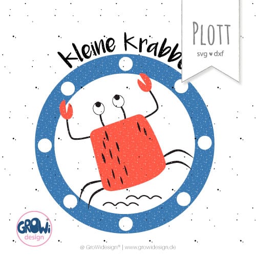 Plotterdatei - "Kleine Krabbe" - GroWidesign