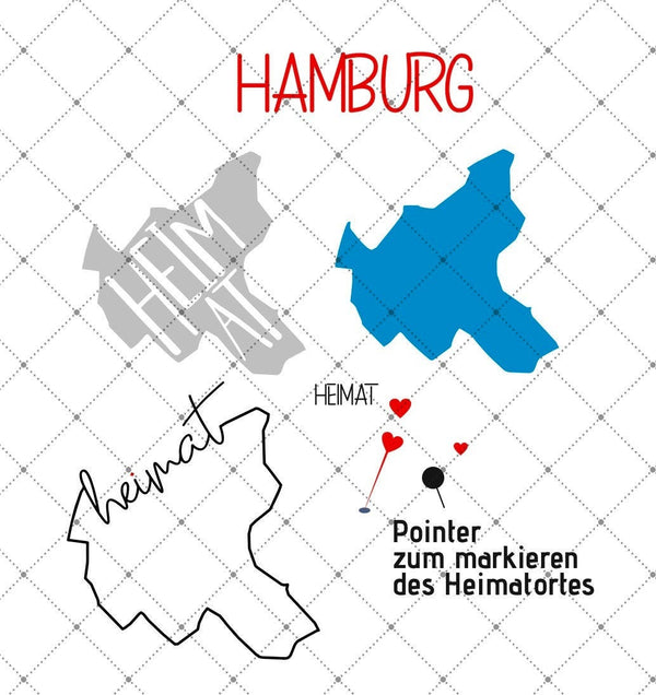 Plotterdatei - "Heimat - Hamburg" -  Daddy2Design