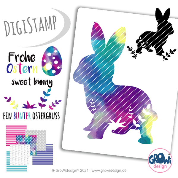 DigiStamp - "Sweet Bunny Osterhase" - GroWidesign