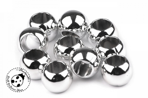Hoodie - Perlen - "Metall" - Kunststoff- 10 mm (4er-Set)