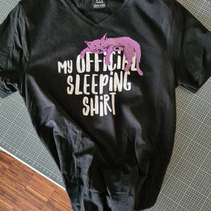 Plotterdatei - "My official Sleeping Shirt" - Kall.i-Design
